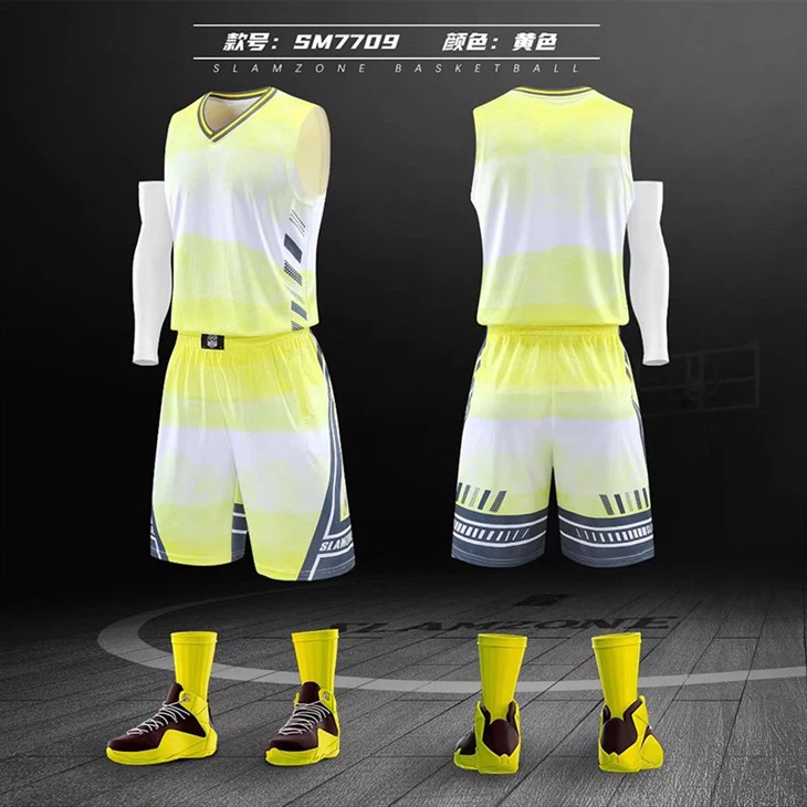 Yellow Sublimation Basketball Jersey Yellow Sublimation Basketball Jersey